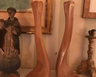 Candle Holders by Elsa Peretti,  in Terra cotta, designed for Tiffany and Company 