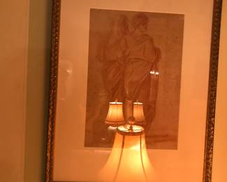 Florentine School  17 century- Sanguine Old master drawing 