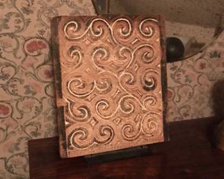 Indonesian Carved Wood Door Panel.   (Toraja) 