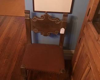 Hand Carved Antique Chair.