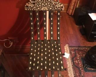 Inlaid Mother of Pearl Chair.