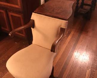 A George I Walnut reading chair /table  c 1725 