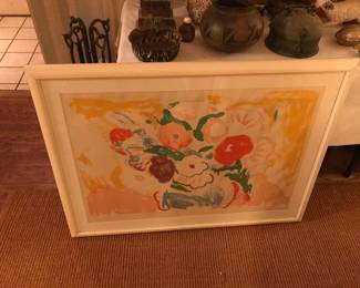 Lithograph signed, and Numbered:   Fleur  Nicoise /Flower
