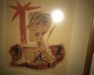 Signed  Arte Moderne Water color:James MC Andrews (1935) 