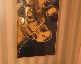Andy Warhol Cow Poster.
