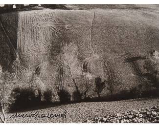 1027
Mario Giacomelli
1925-2000
"Metamorphosis Of The Land, No. 10" From The "Good Earth Series," 1974
Black and white photograph on Kodak paper
Signed in ink lower left: Mario Giacomelli
Image/Sheet: 4" H x 6" W
Estimate: $600 - $800