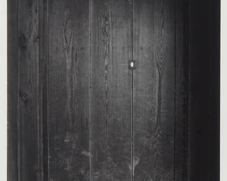 1028
Louis Clyde Stoumen
1917-1991
"Door," 1982
Silver gelatin print on paper
Signed and dated in ink lower right: Lou Stoumen
Image: 9" H x 6" W
Estimate: $300 - $500