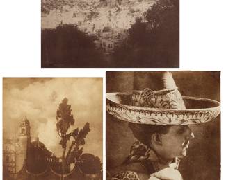 1281
Henry Ravell (1864-1930)
Three works:
A group of two landscapes and one portrait
Each: Gum print photographic reproduction on paper
Each: Hand signed in one of the lower corners: H. Ravell
Sight of smallest: 13" H x 10.5" W; Sight of largest: 15.75" H x 13" W
Estimate: $400 - $600