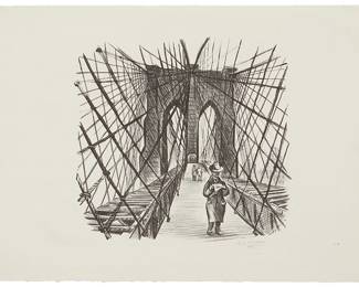 1151
Jesus Escobedo
1918-1978
Untitled, From The "New York Series," 1946
Lithograph on wove paper
Signed and dated in pencil in the lower margin, at right: Jesus Escobedo
Image: 9.25" H x 10" W; Sheet: 12.5" H x 19" W
Estimate: $800 - $1,200