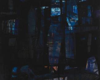 1101
Vicente Rojo
1932-2021
"Octavo Presagio: Casa El Hombre"
Oil on canvas
Signed and dated illegibly, lower left: Rojo; titled on the stretcher
50.5" H x 35.5" W
Estimate: $3,000 - $5,000