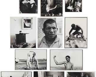 1031
A Group Of Black And White Photographic Prints
Including six prints by Raul Corrales, two bear the artist's signature and are dated, 1980; three by Mario Garcia Toya; one by Mayra Martinez; one by an unknown artist, signed and titled verso: "Mask of Despair," with the inscription: "to my very best friend Amy Conger"
Largest: 14" H x 11" W; Smallest: 11.5" H x 8" W
Estimate: $500 - $700