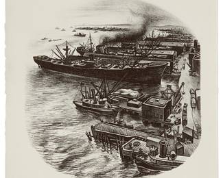 1153
Jesus Escobedo
1918-1978
Untitled, From The "New York Series," 1946
Lithograph on wove paper
Signed and dated in pencil in the lower margin, at right: Jesus Escobedo
Image: 11" H x 10.25" W; Sheet: 10" H x 12.375" W
Estimate: $800 - $1,200