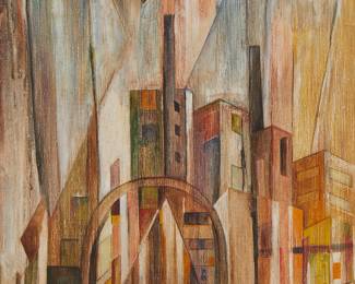 1100
Alvaro Carrillo Gil
1898-1974
Cityscape, 1955
Oil on canvas
Signed and dated upper right: Dr. A.C.G
19.75" H x 23.5" W
Estimate: $700 - $900