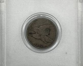 Lot 006   0 Bid(s)
1857 US Flying Eagle Cent ***Rare - First US Mint Small Cent***