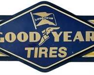 Lot 010   0 Bid(s)
Goodyear Advertising Tin Sign