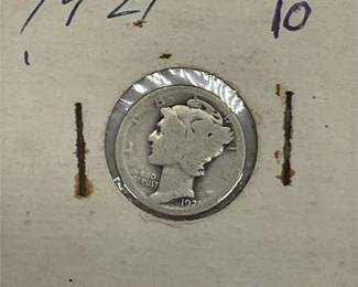 Lot 514   0 Bid(s)
1921 US Mercury Silver Dime Coin ***Key Date***
