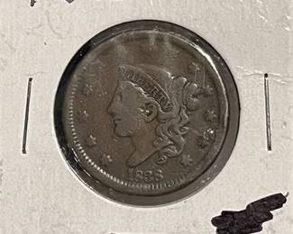 Lot 537   0 Bid(s)
1848 US Braided Hair Large Cent Coin ***Rare - Large Cent***