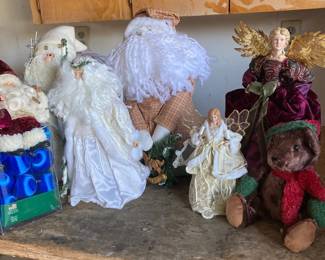 Santas And Angel Tree Topper