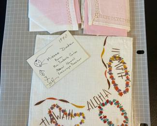 5 antique handkerchiefs 1910s1940s