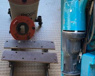 Makita reciprocating saw rigid wet dry vac and tool stand
