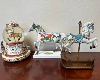 The San Francisco Music Box Company Carousel Waltz Globe And More