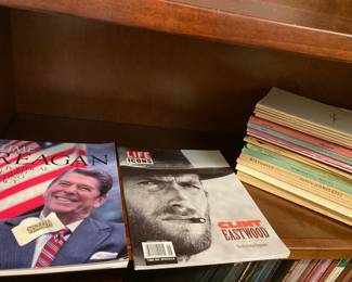 Nixon pin magazines and music books