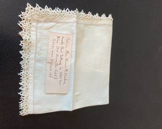 2 antique handkerchiefs 1930s and 40s