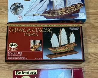 3 Model Ship Kits Constructo and Amati New in Box