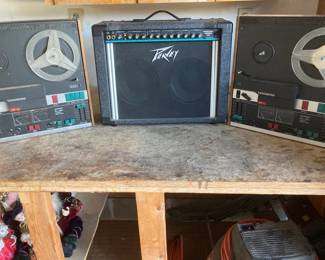 Peavey Amp And Reel To Reel Players