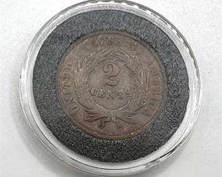 Lot 120   11 Bid(s)
1864 TWO CENT VERY RARE