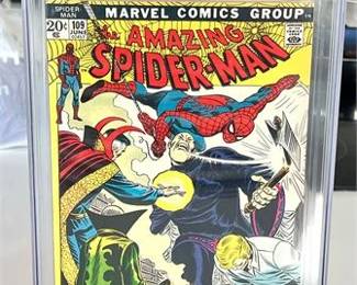 Lot 182   13 Bid(s)
The Amazing Spider-Man #109 1972 Comic CGC Graded 8