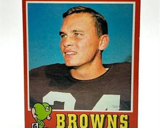 Lot 002   3 Bid(s)
Ernie Kellermann Cleveland Browns Topps #1 Football Card