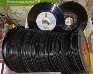 45 rpm Records. Variety of Music. Cher, Linda Ronstadt, etc.
