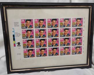 Sheet of 20 U.S. Elvis Presley stamps