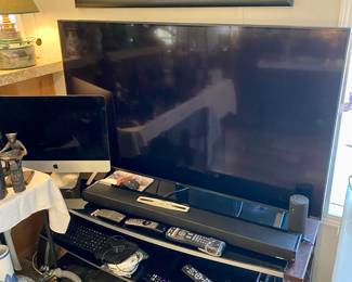 55” LG flat screen tv with remote 