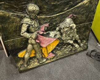 Resin Vintage Bullfighter Wall Hanging Art