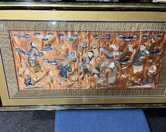 Asian Framed Art - Silk