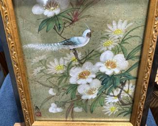 Asian Bird Art With Markings