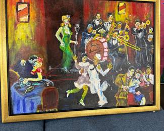 Louis Lamont-End Of The Gig Jazz Oil Art