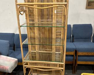 Rattan Shelf Unit 
