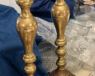 Candle sticks  Brass  early 