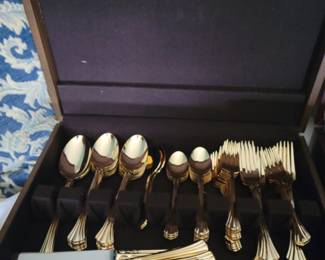 Gold plated Flatware