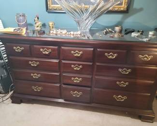 9 drawer cherry dresser
