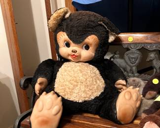 Rushton rubber faced chubby teddy bear