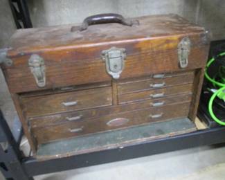 Vintage Wood Craftsman Tool Box