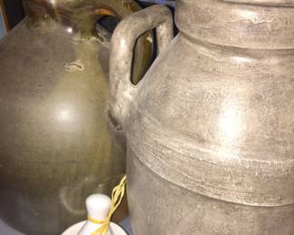 Many Stoneware Jugs 
