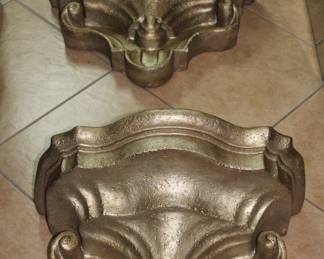 5 sets of sconces and planter