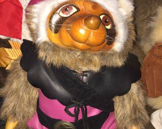 Raikes Raccoon signed (sold)