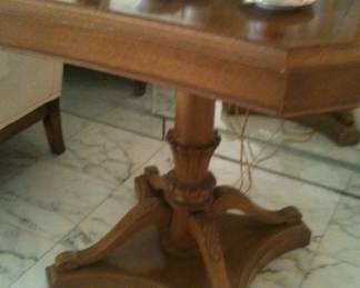  Vintage Side Table~Pedestal Fancy Base
