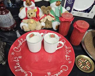 More Xmas mugs tray & candles sold 